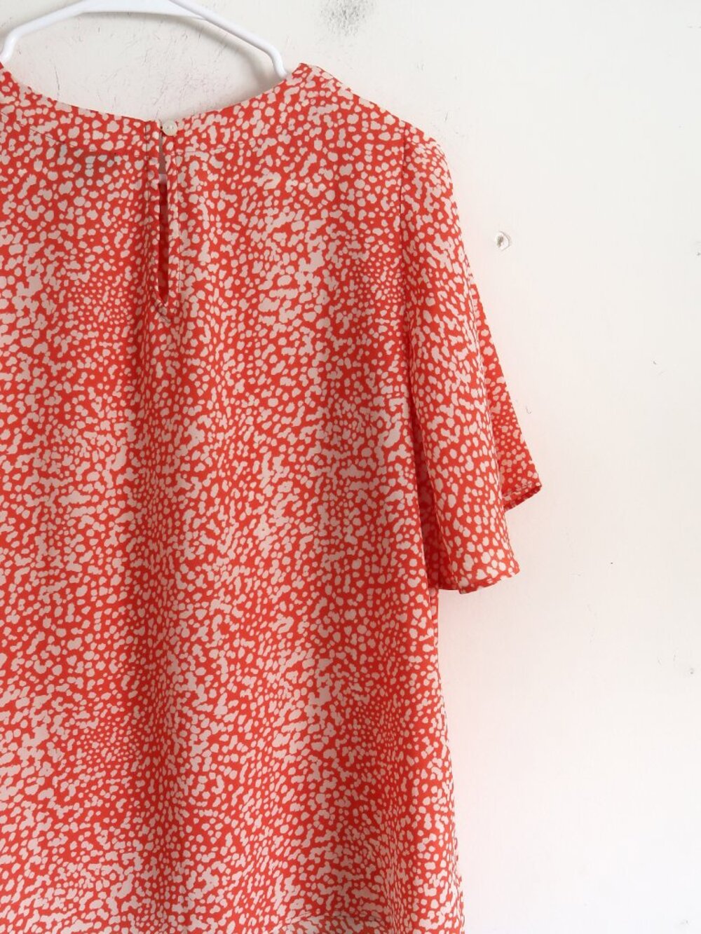 Ann Taylor Orange Spotted Blouse - Size XS - Picture 5 of 7